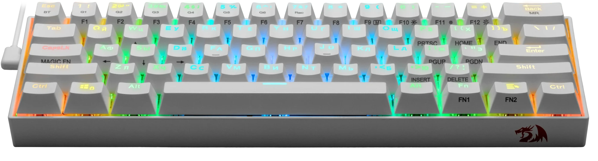 Клавиатура Redragon Draconic White (77810)