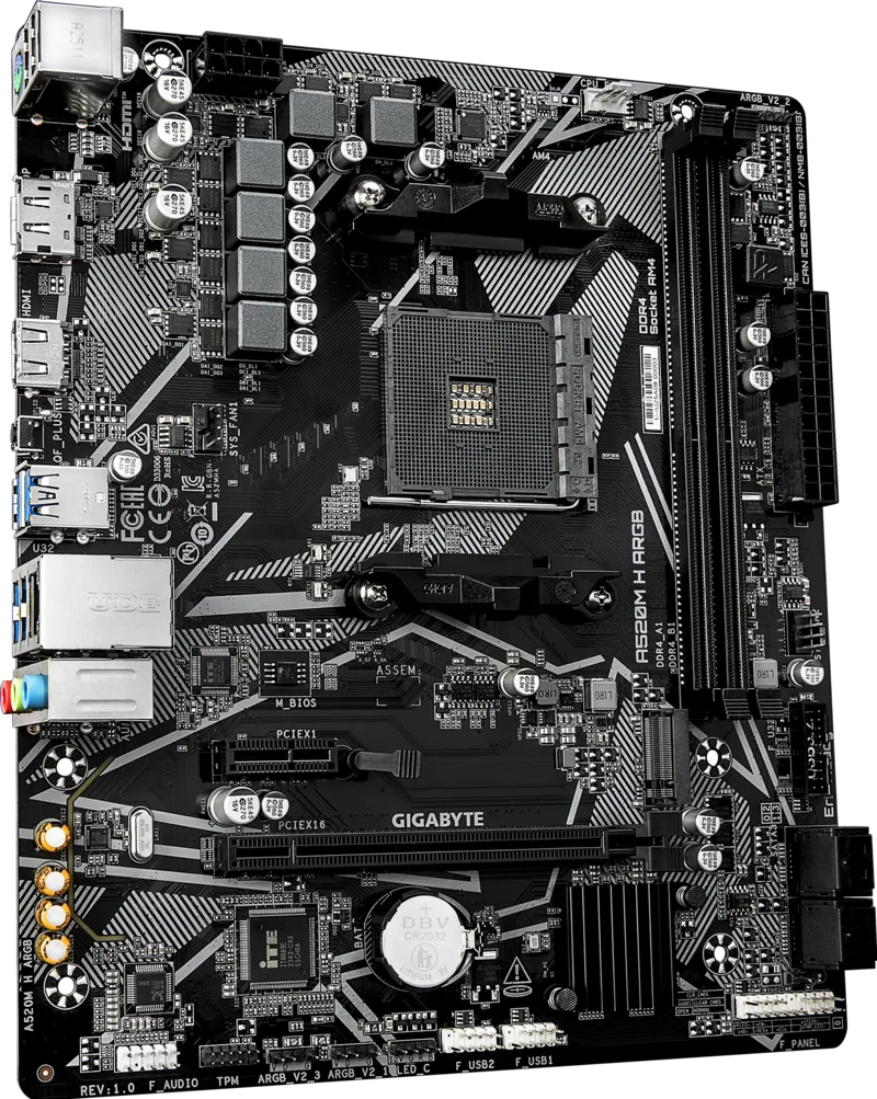 Материнская плата Gigabyte A520M H ARGB (A520M H ARGB)