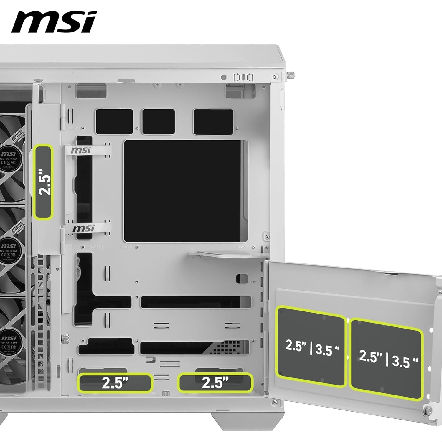 Компьютерный корпус MSI MAG PANO 100R PZ WHITE White (MAG PANO 100R PZ WHITE)
