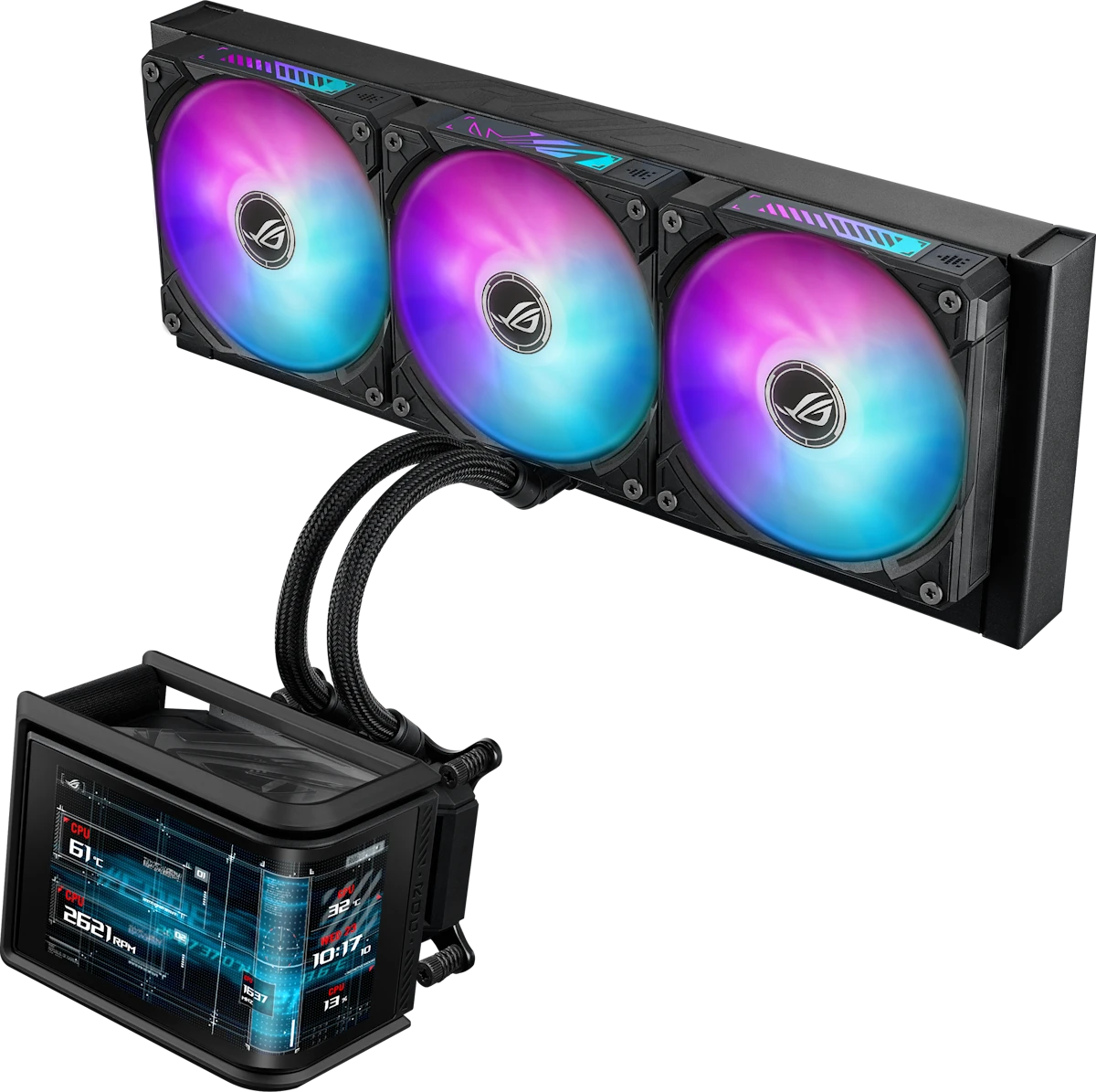 Водяное охлаждение CPU Asus ROG Ryuo IV SLC 360 ARGB - Black (ROG RYUO IV SLC 360 ARGB)