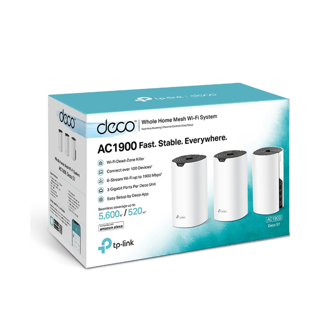 Домашняя Mesh-система Wi-Fi 5 TP-Link Deco S7 (3-pack) (Deco S7 (3-pack))