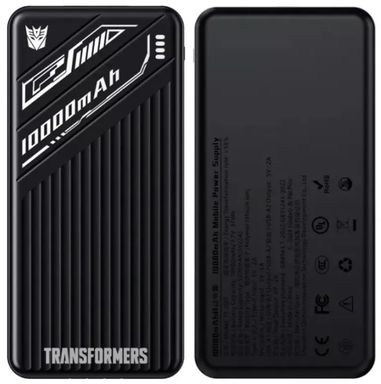 Пауэрбанк Transformers TF-D27, 10000 mAh - Black (TF-D27-BK)