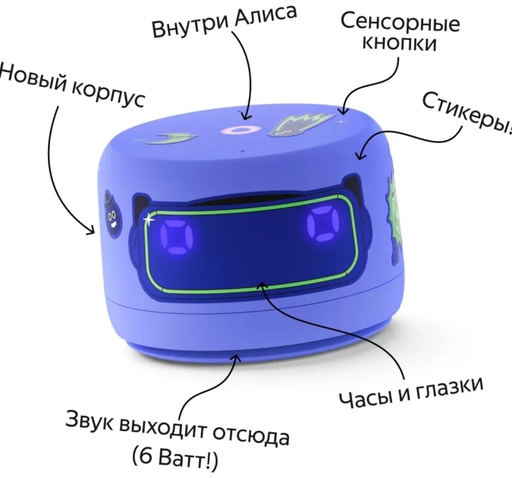 Колонка Яндекс.Станция Лайт 2 c Алисой, Violet, 6Вт, Wi-Fi, BT (YNDX-00028VIO)