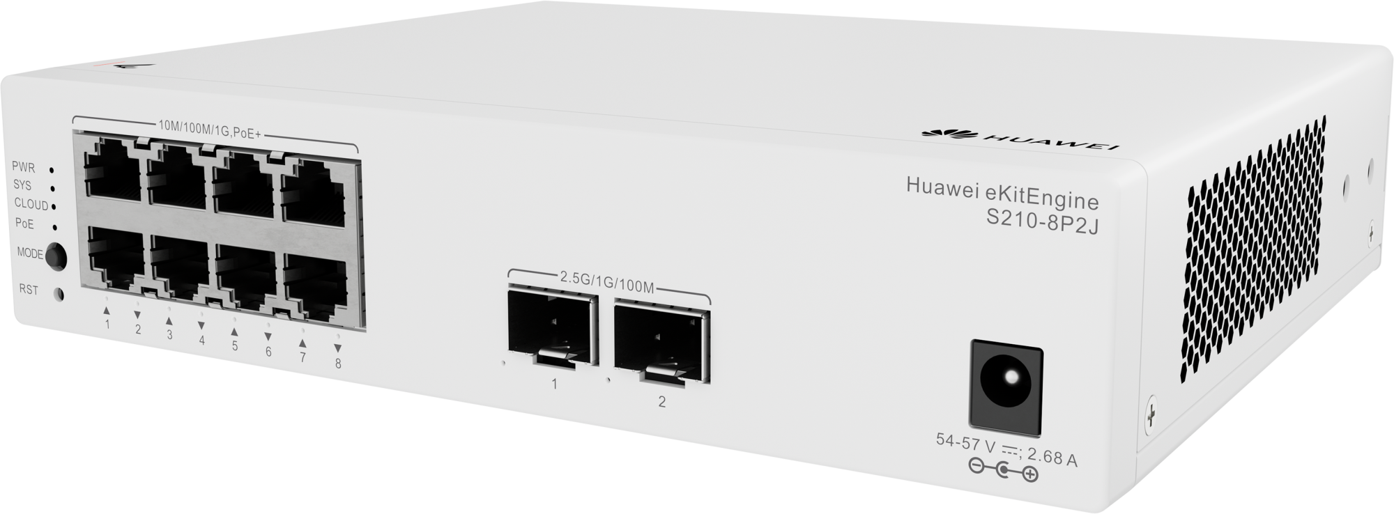 Коммутатор Huawei S210-8P2J PoE  (98012922)