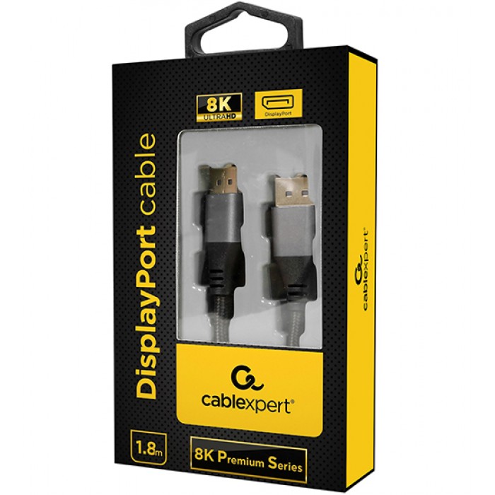 Кабель SVGA, DisplayPort to DisplayPort, 1.8м, Cablexpert CC-DP8K-6, black (CC-DP8K-6)