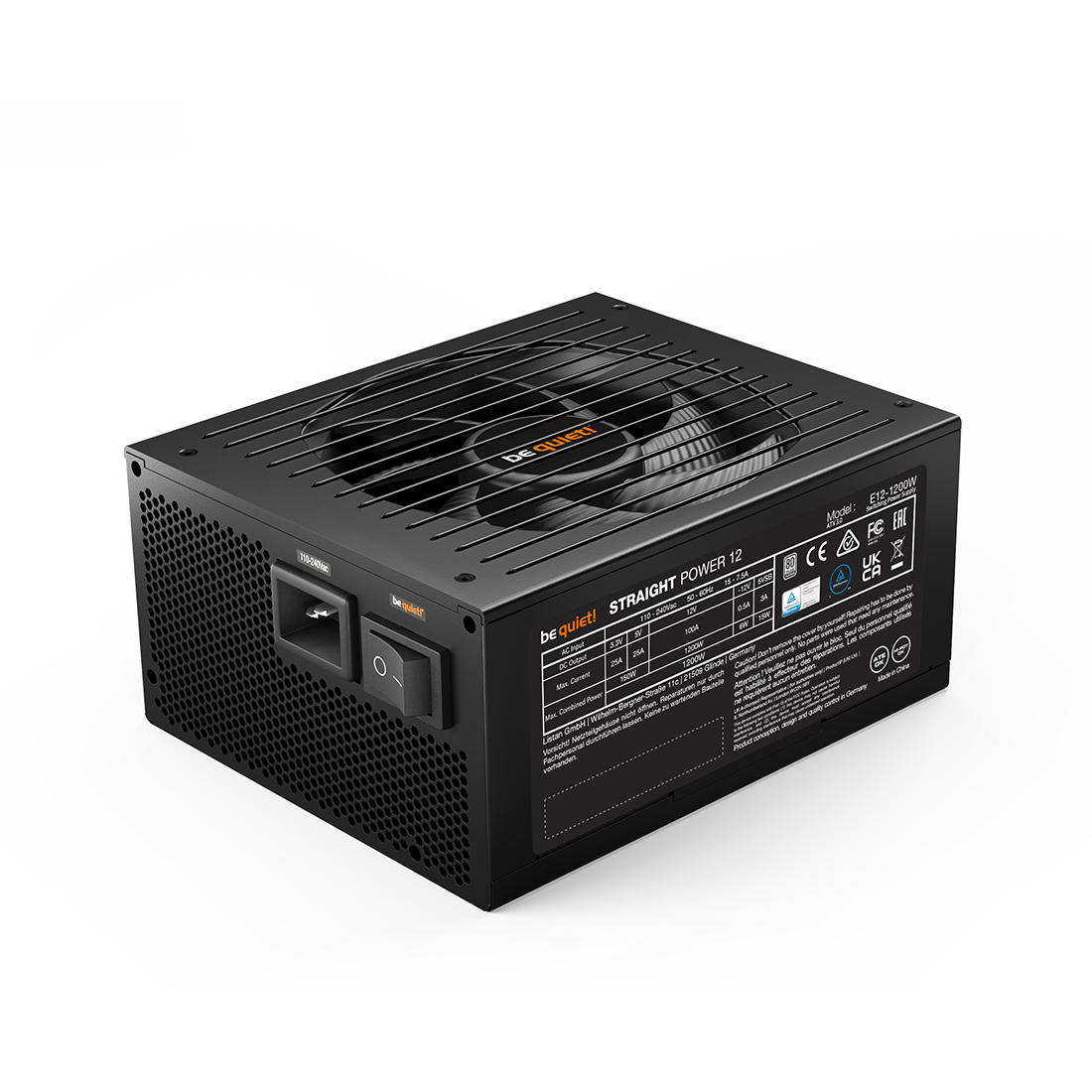 Блок питания Bequiet! Straight Power 12 1200W BN339 (BN339)