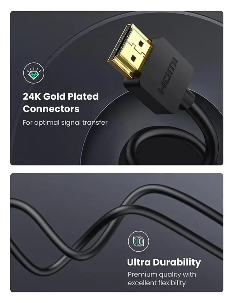 Кабель  UGREEN HDMI(m) - micro HDMI(m), 2m HD127 (30103)