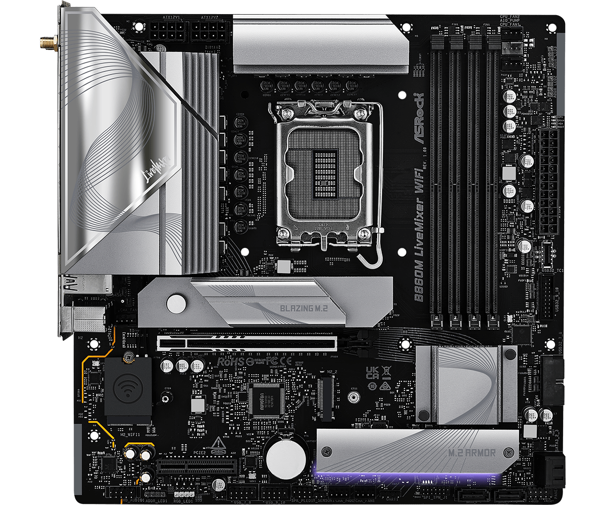 Материнская плата ASRock B860M LIVEMIXER WIFI (B860M LIVEMIXER WIFI)