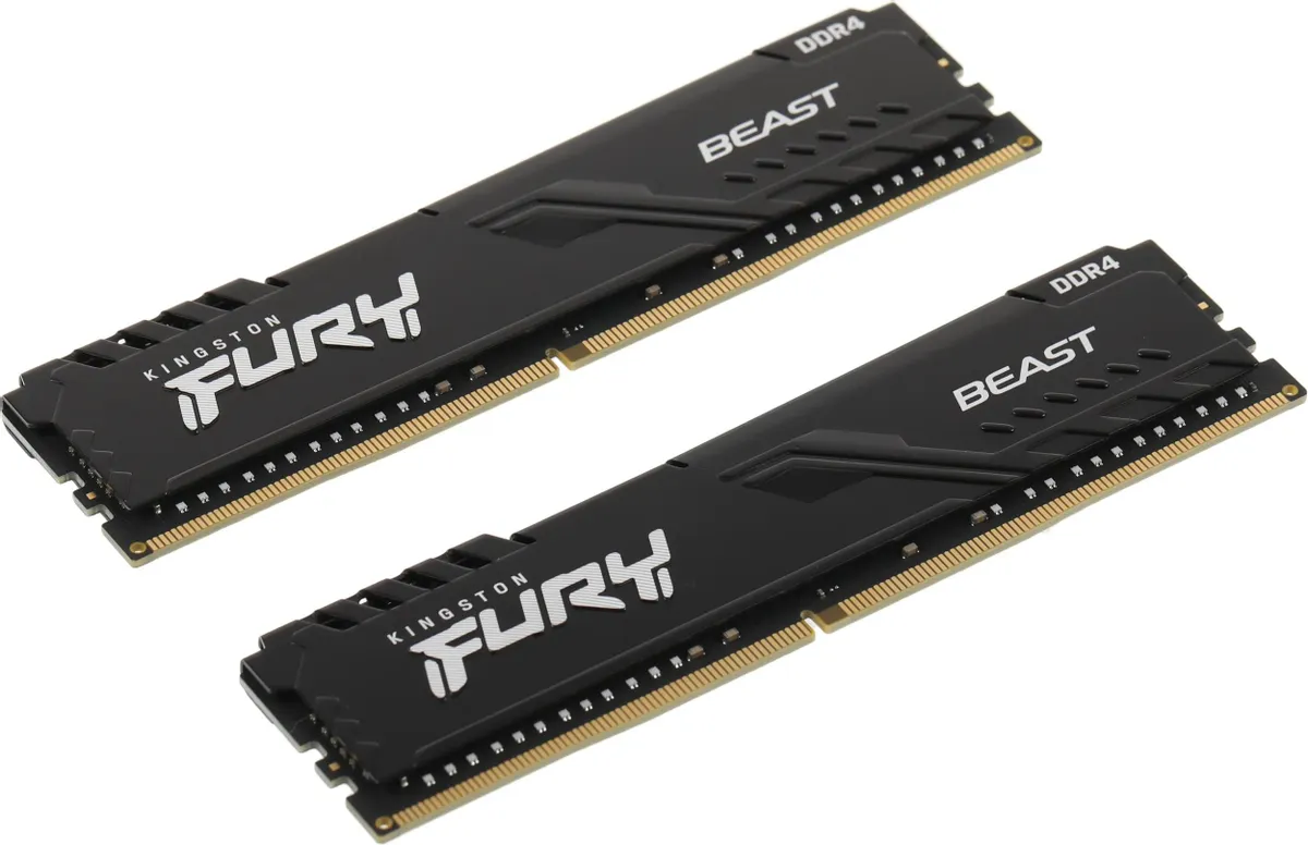 Оперативная память Kingston Fury Beast DDR4 DIMM 32Gb KIT (2x16) 3200MHz (KF432C16BB1K2/32WP)