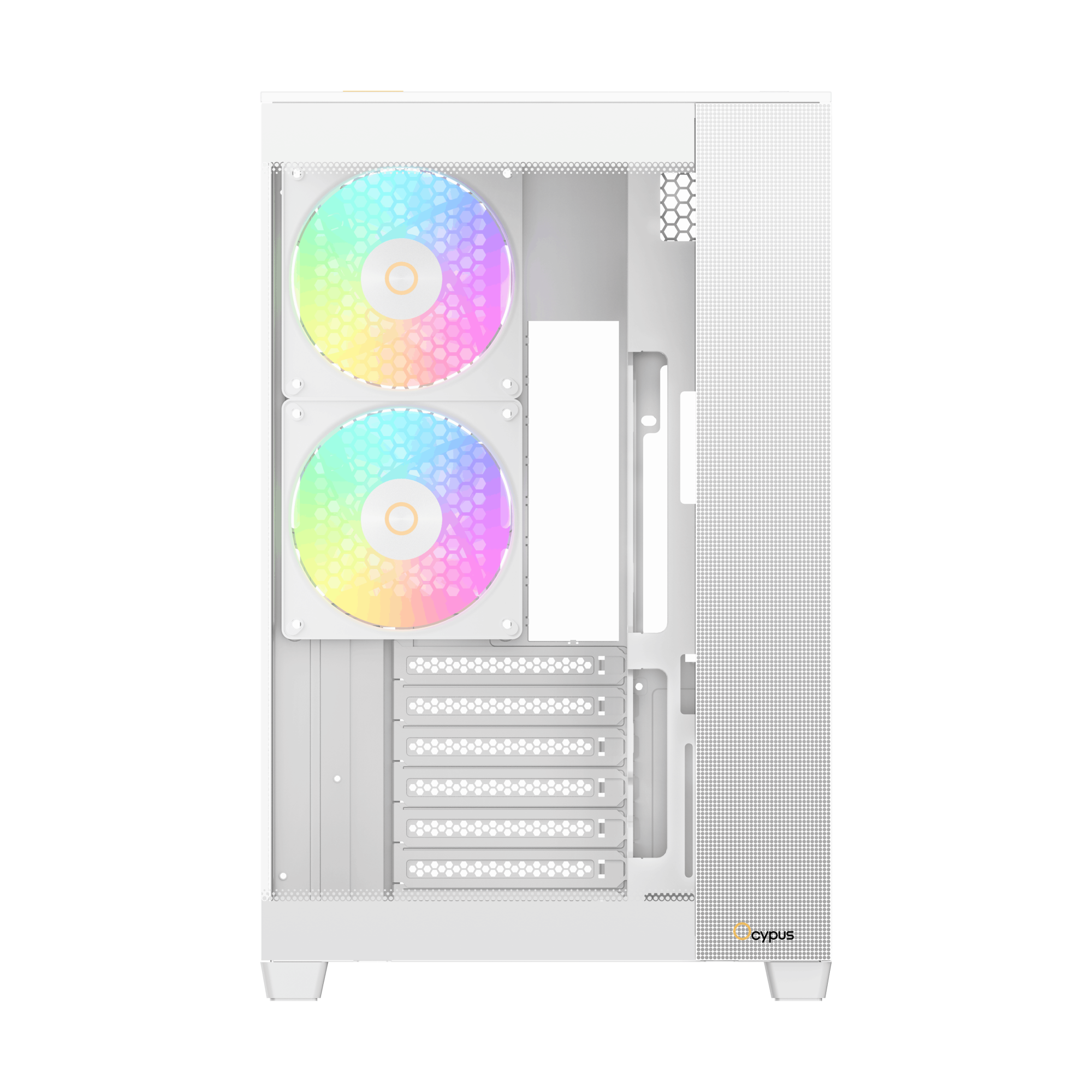 Корпус Ocypus Delta C74 WH ARGB - Белый (Delta-C74-WHD200XX-GL)