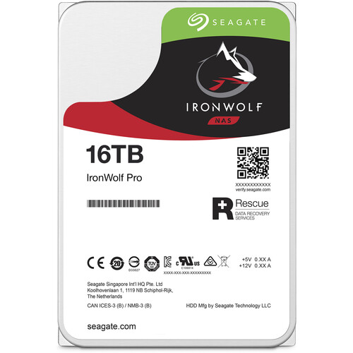 Жёсткий диск HDD 16 Tb SATA 6Gb/s Seagate IronWolf Pro ST16000NT001  (ST16000NT001)