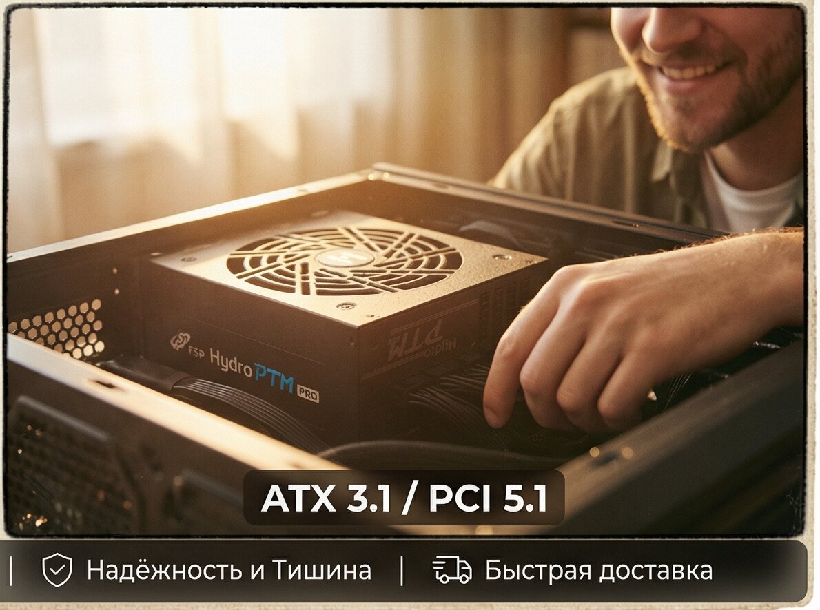 Блок питания FSP HPT2-1650M, 1650W, FULL MODULAR, ATX PLATINUM, Reatil (PPA16F0109)