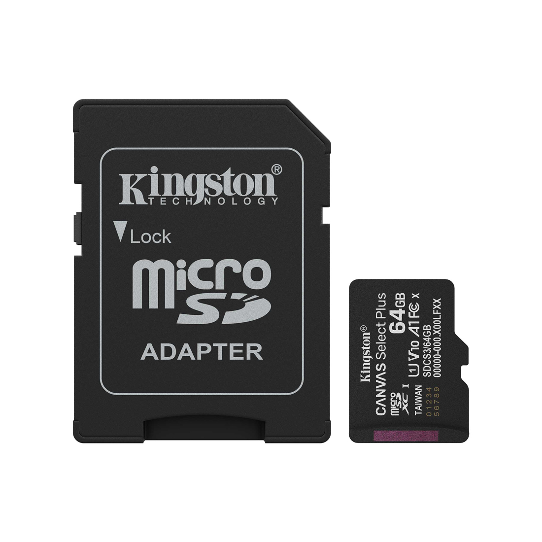 Карта памяти MicroSD 64GB Class 10 UHS-I Kingston SDCS3/64GB (SDCS3/64GB)