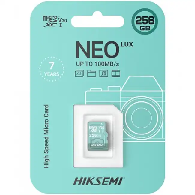 Карта памяти microSDXC 256GB, Hiksemi NEO LUX Hikvision, Class 10 (HS-TF-D3/256G)