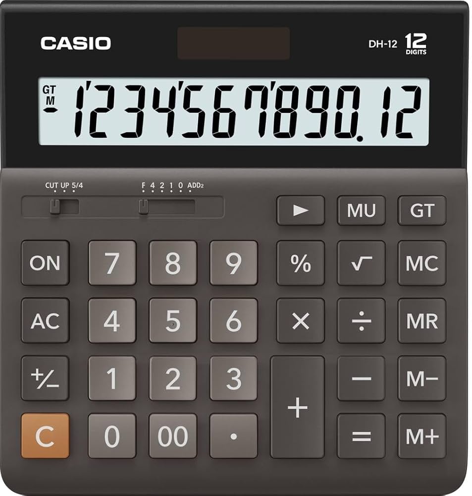 Калькулятор настольный CASIO DH-12-BK-S-EP (DH-12-BK-S-EP)