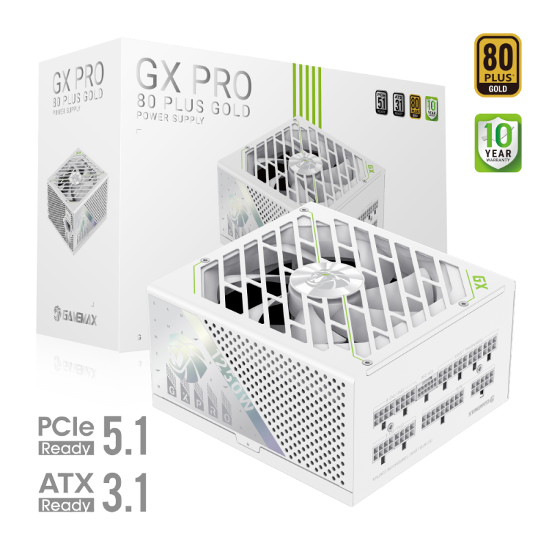 Блок питания Gamemax GX PRO 1250G WH Gold (2121-1250B0026)