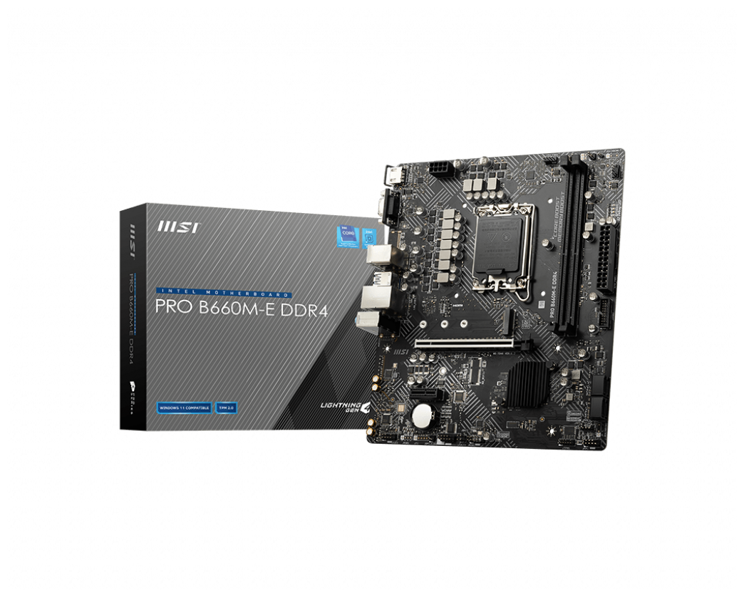 Материнская плата MSI PRO B660M-E DDR4 (PRO B660M-E DDR4) - восстановленная