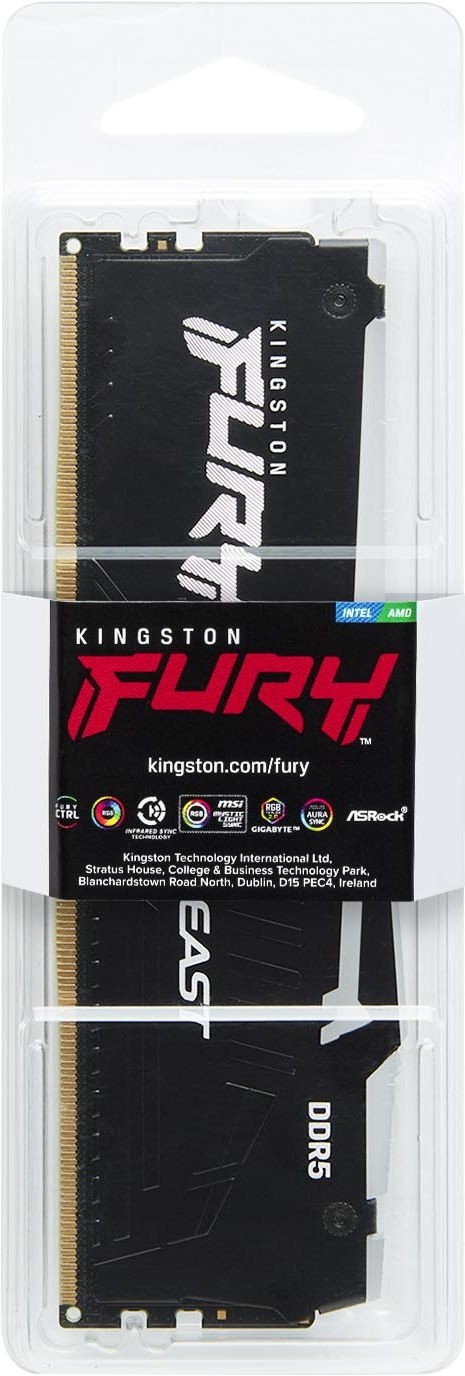 Оперативная память Kingston FURY Beast RGB DDR5 32GB 5600MT/s (KF556C36BBE2A-32)