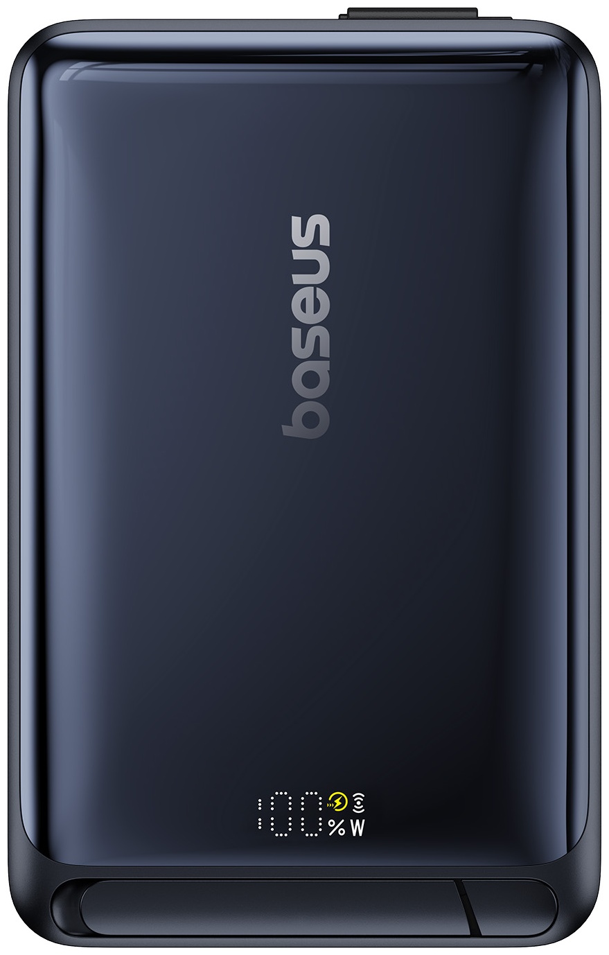 Портативный внешний аккумулятор Baseus Nomos Qi2, 10000mAh 45W - Black (P10078800123-01)