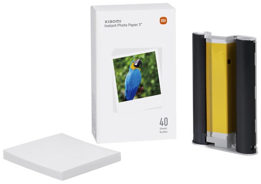 Бумага Xiaomi Instant Photo Paper SD30, 3", 40 листов, глянцевая, клейкая (BHR6756GL)