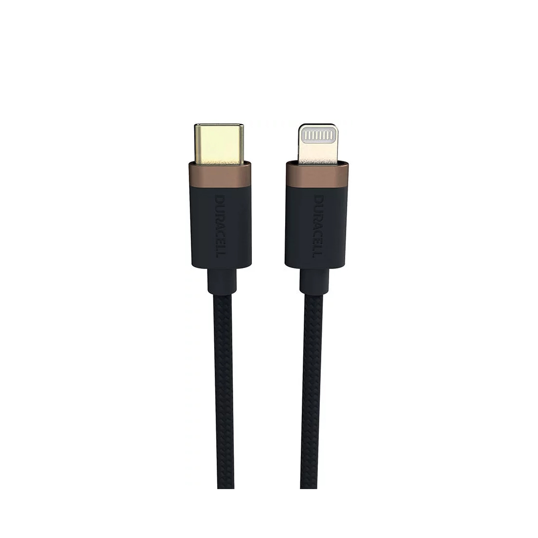 Интерфейсный кабель Duracell USB9012A USB-C to Lightning Черный (USB9012A)