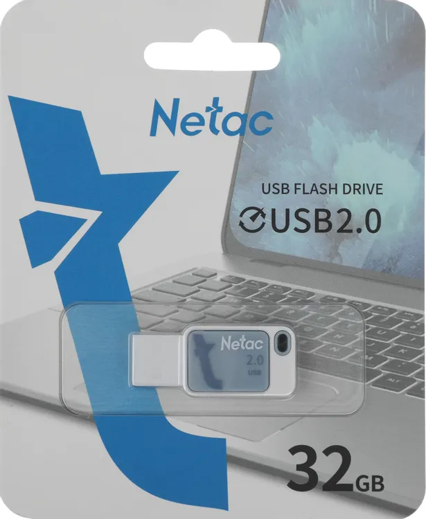 Флэш-накопитель Netac UA31 32GB, Blue (NT03UA31N-032G-20BL)