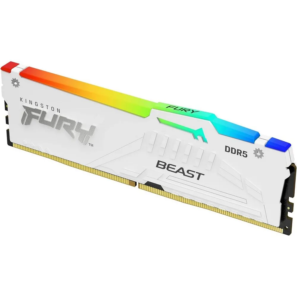 Комплект оперативной памяти Kingston Fury Beast White RGB EXPO DDR5 DIMM 32Gb KIT (2x16Gb) 6000MHz (KF560C36BWE2AK2-32)