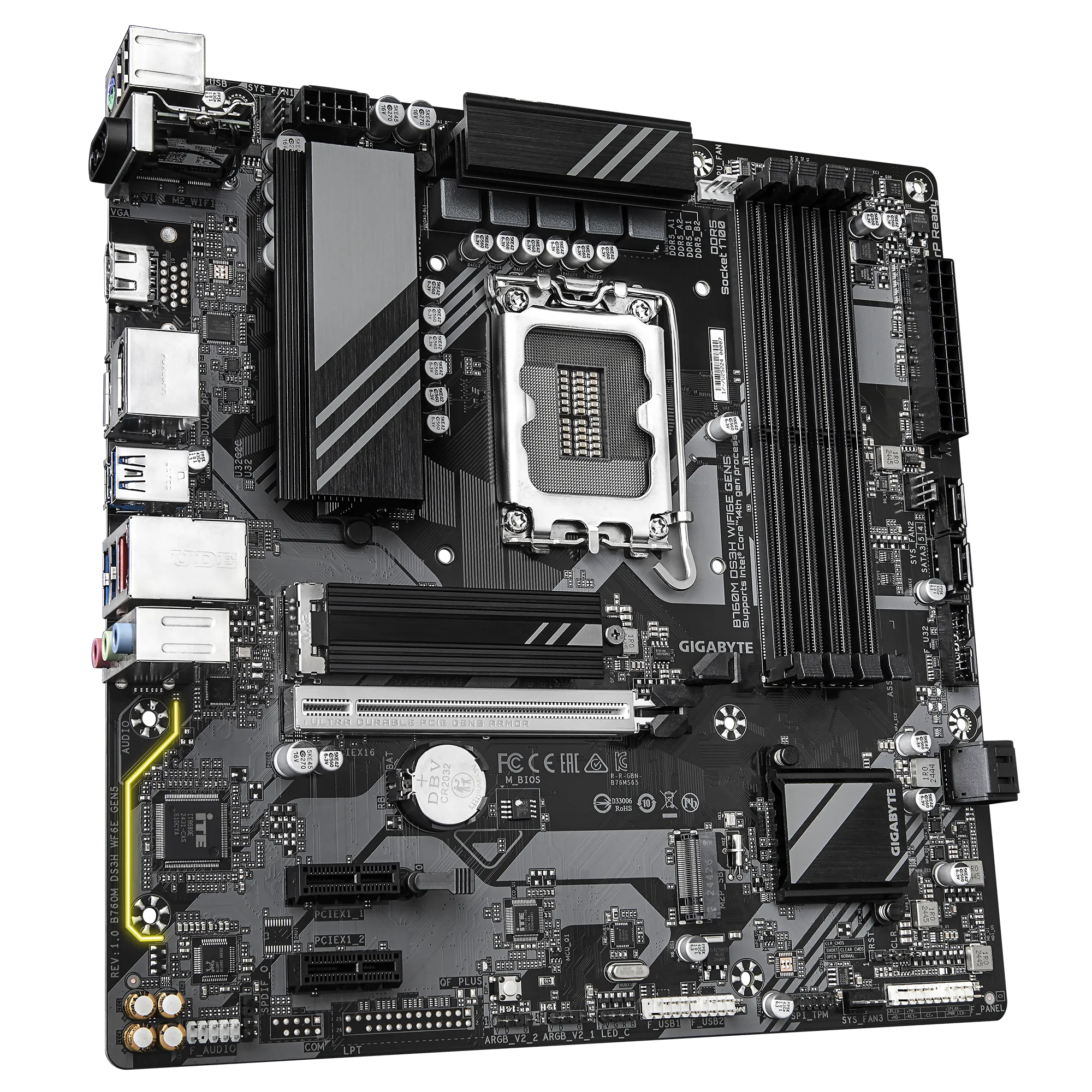 Материнская плата Gigabyte B760M DS3H WIFI6E GEN5 (B760M DS3H WF6E GEN5)