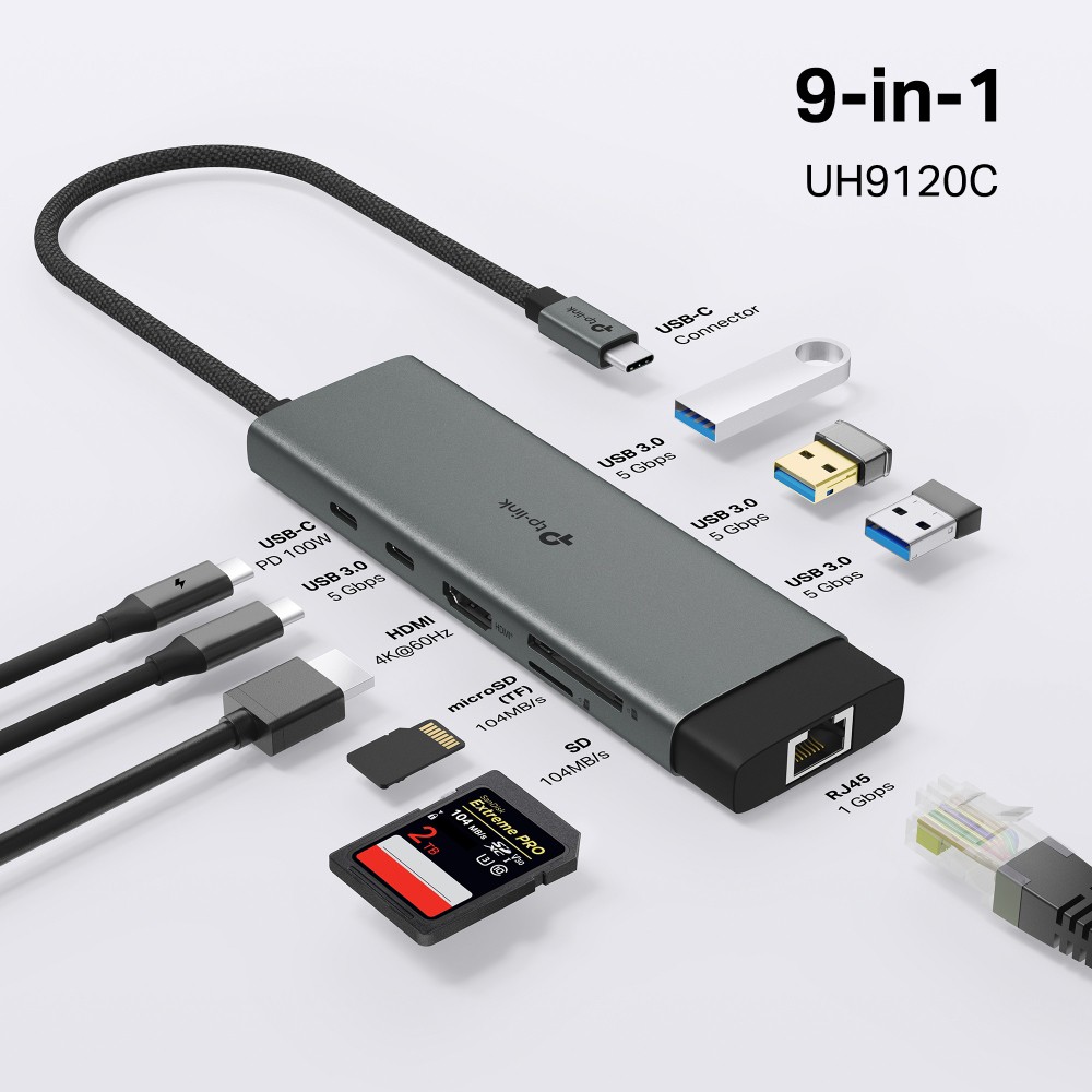 Концентратор USB TP-Link UH9120C (UH9120C)