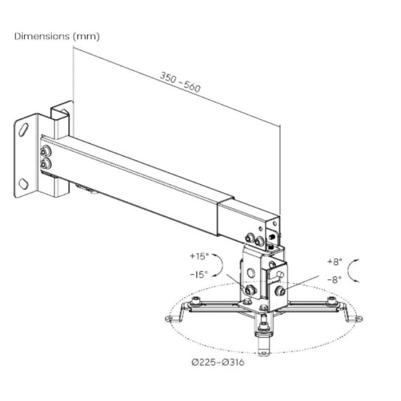 Крепление "паук" потолочное для проектора Eco Estelar PRB-2G (PRB-2G ECO ESTELAR)