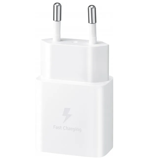 Сетевое зарядное устройство Samsung  15W USB Type-C (EP-T1510XWEGRU), white