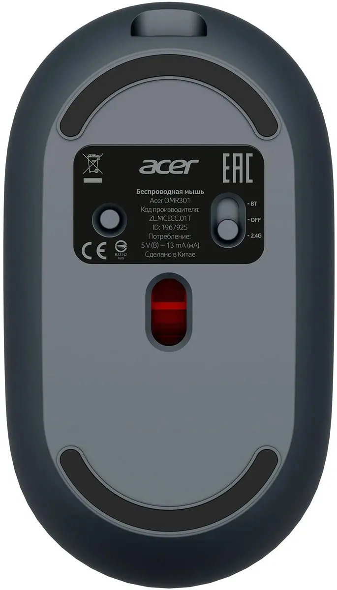 Мышь Acer OMR301, Black  (ZL.MCECC.01T)
