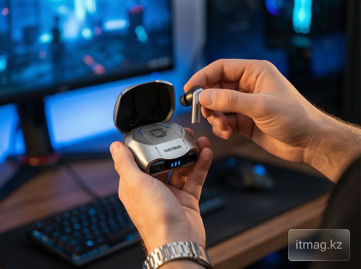 Наушники беспроводные TWS Transformers TF-T06, Silver (TF-T06_Silver)