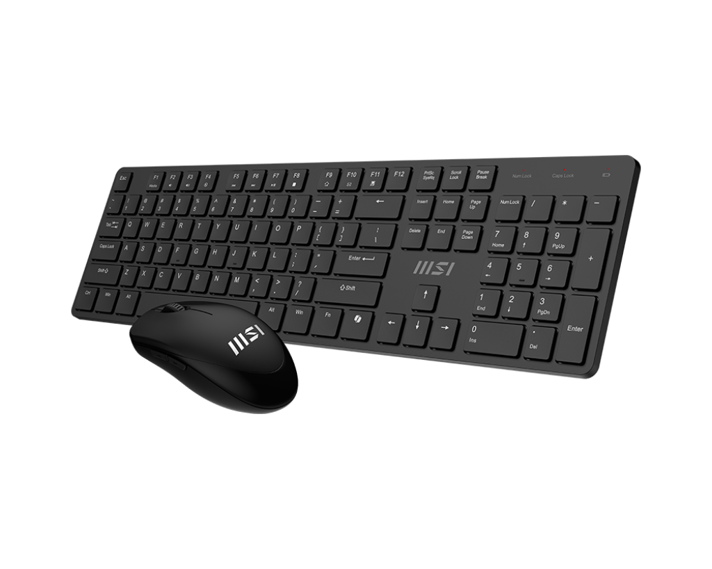 Комплект клавиатура + мышь MSI FORGE K200 WIRELESS COMBO Черный (FORGE K200 W COMBO)