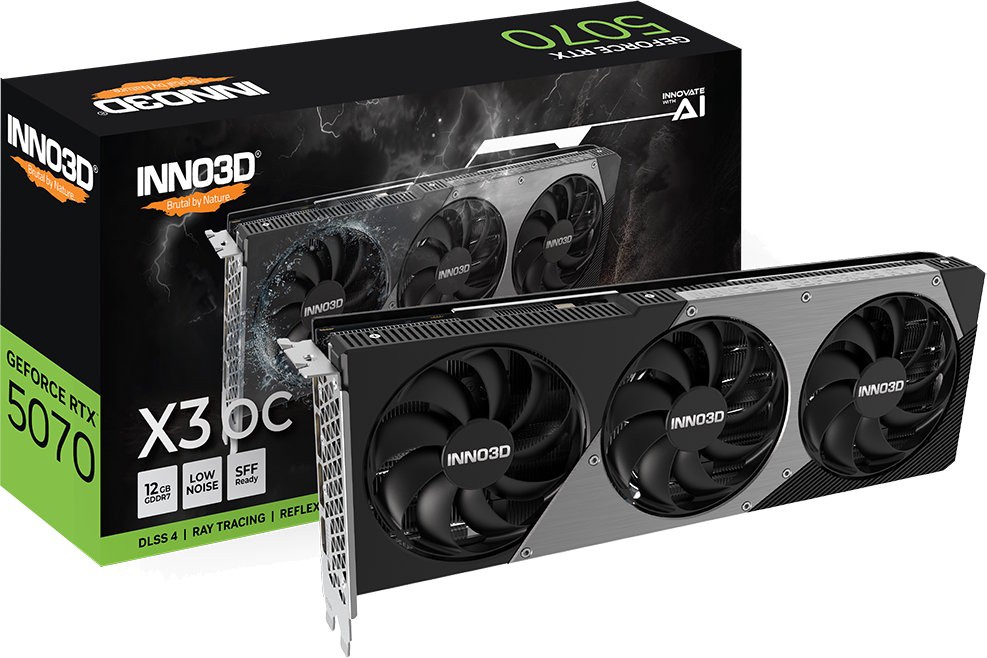 Видеокарта INNO3D GeForce RTX 5070 X3 OC (N50703-12D7X-195064L)