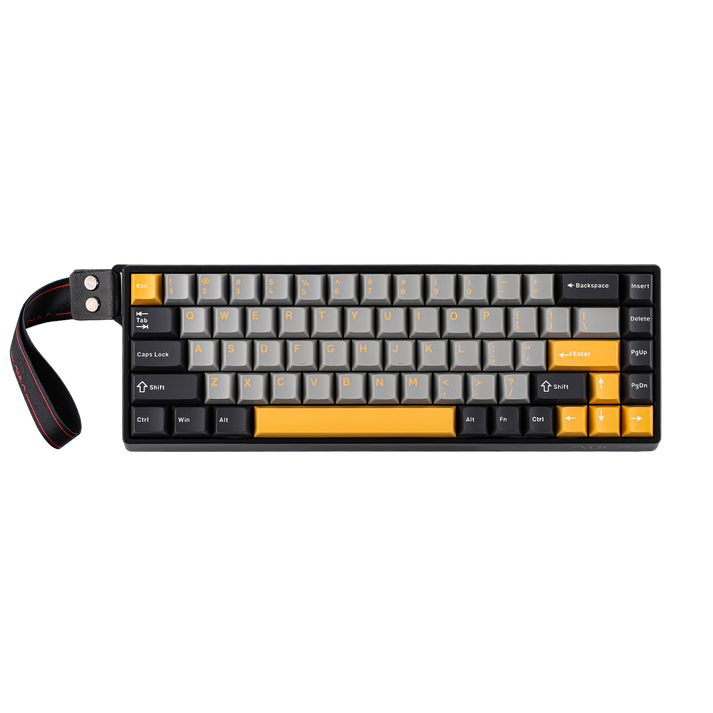 Клавиатура AULA WIN68, Gray Wood switch, Black-Grey-Yellow (WIN68HE MAX DGLGY)