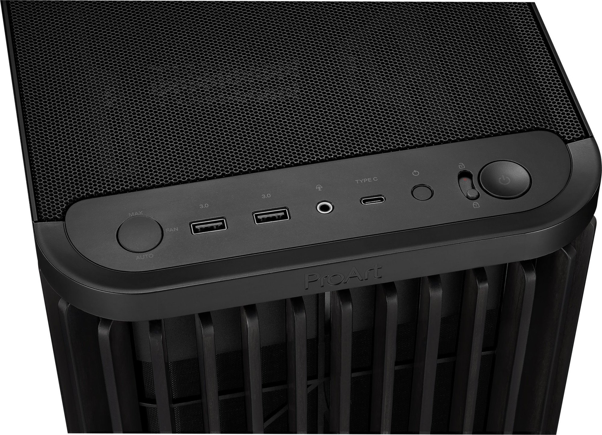 Корпус ASUS PROART PA401 WOOD TG BLACK  (90DC00M0-B39000)
