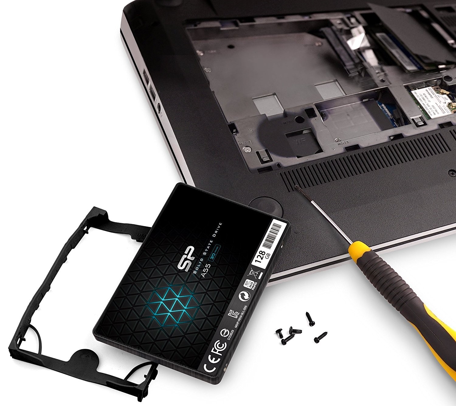  Твердотельный накопитель SSD SATA Silicon Power A55, 256 GB (SP256GBSS3A55S25)