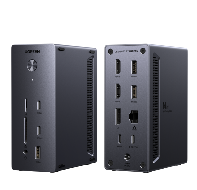 Док-станция UGREEN USB-C 14-в-1 Thunderbolt 5, CM843 (85489)
