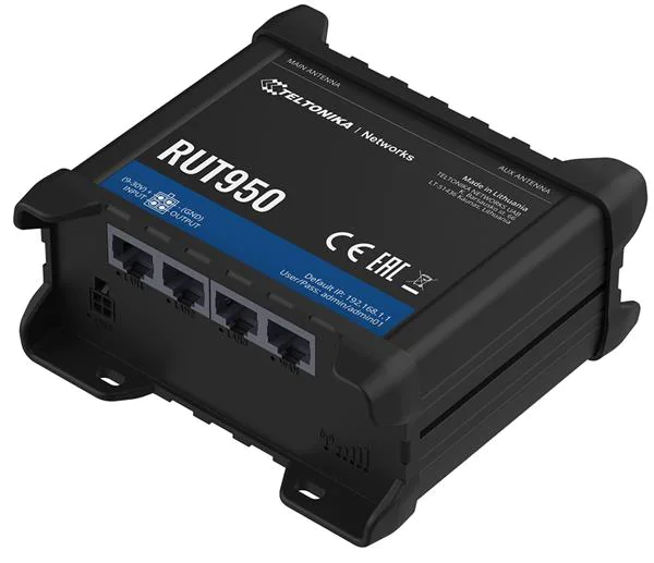 Маршрутизатор TELTONIKA RUT950  LTE (RUT950U022C0) Маршрутизатор TELTONIKA RUT950  LTE (RUT950U022C0)