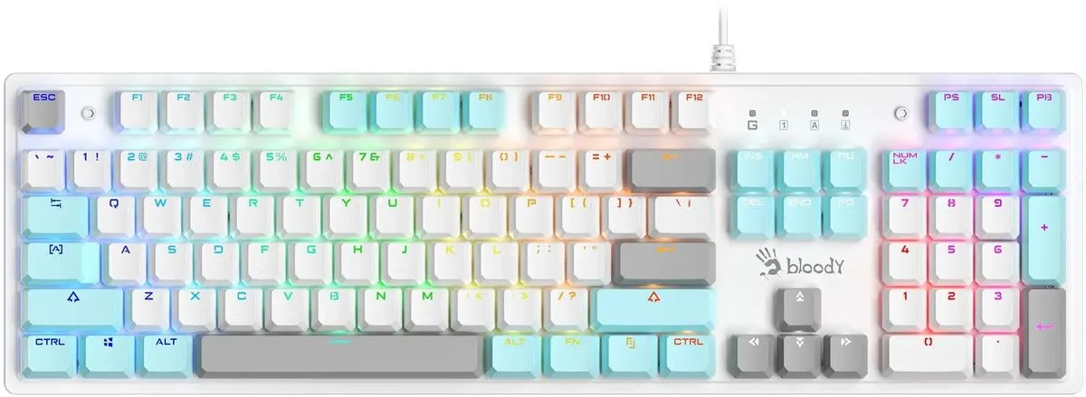 Клавиатура игровая Bloody S520N ICY WHITE (S520N ICY WHITE)