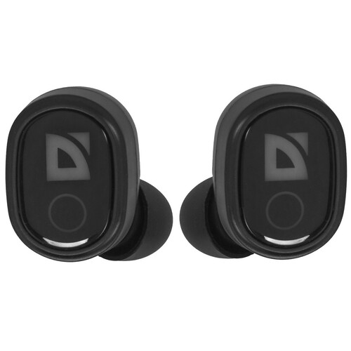 Наушники-вкладыши беспроводные Defender Twins 639 черный (63639)