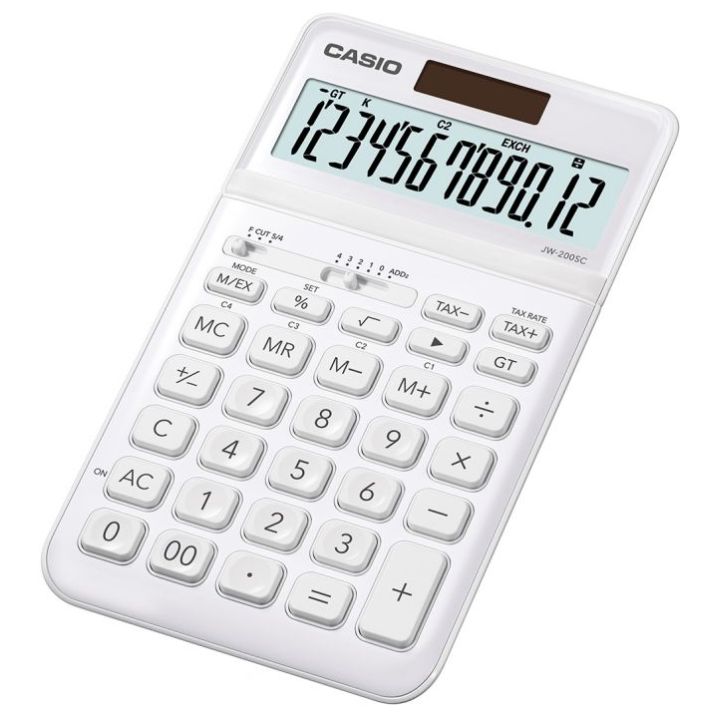 Калькулятор настольный CASIO JW-200SC-WE-W-EP (JW-200SC-WE-W-EP)