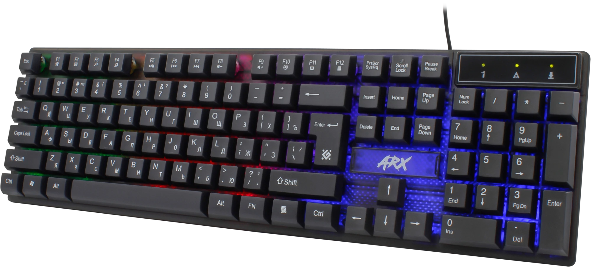 Клавиатура Defender Arx GK-196L, Black (45186)