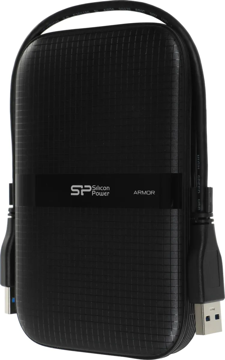 Внешний HDD Silicon Power Armor - A60 2TB USB 3.2 Gen1 Black (SP020TBPHDA60S3A)