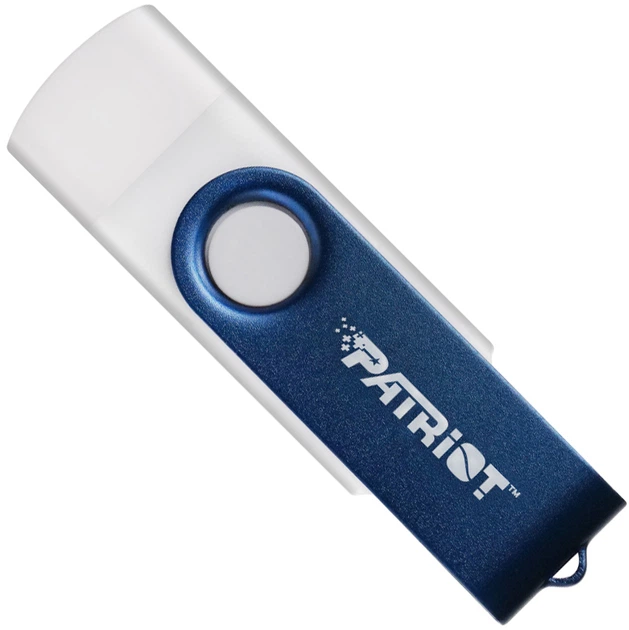 USB флеш-накопитель 256GB Patriot Xporter X550, USB 3.2/Type-C, white-blue (PS256GX550AAD)