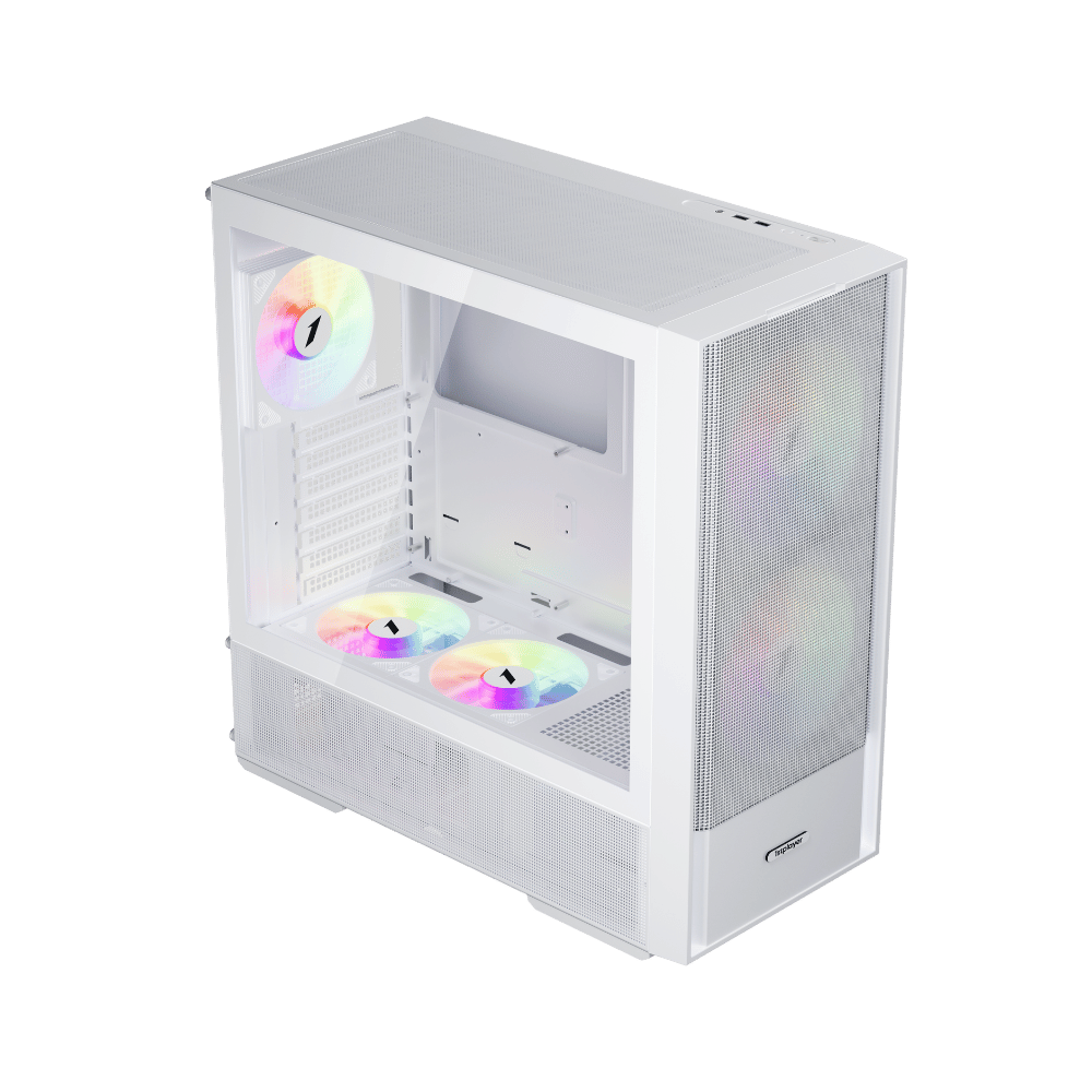 Компьютерный корпус 1STPLAYER AU7 White (AU7-WH-2FA7-14-W-2FA7R-W-1FA7-W)