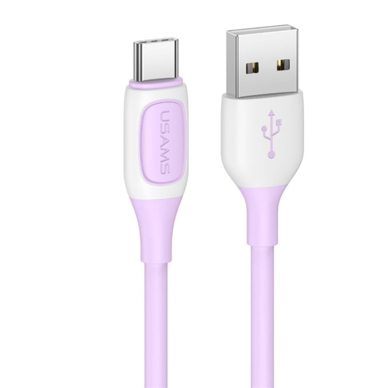 Кабель USB Type-C Usams US-SJ596, 1m, Purple (SJ596USB04)