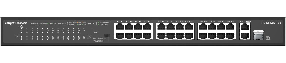 Коммутатор Reyee RG-ES126S-P V2 (RG-ES126S-P V2)