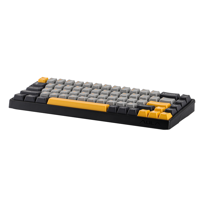Клавиатура AULA WIN68, Gray Wood switch, Black-Grey-Yellow (WIN68HE MAX DGLGY)